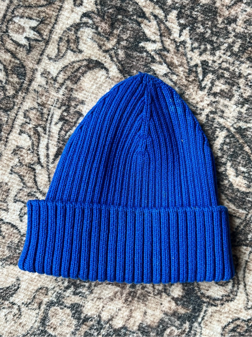 Zara Kids Blue Ribbed Knit Beanie Size 52 cm (Ages 3-5)